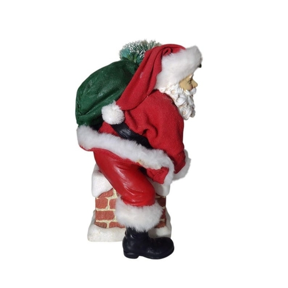 Vintage Santa Claus On Chimney Figurine - Picture 5 of 6
